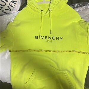 Givenchy Men's Neon Yellow Hoodie